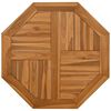 vidaXL Bordsskiva 70x70x2,5 cm &aring;ttakantig massiv teak
