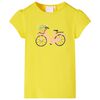 vidaXL T-shirt f&ouml;r barn gul 104
