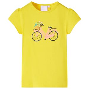 vidaXL T-shirt f&ouml;r barn gul 104