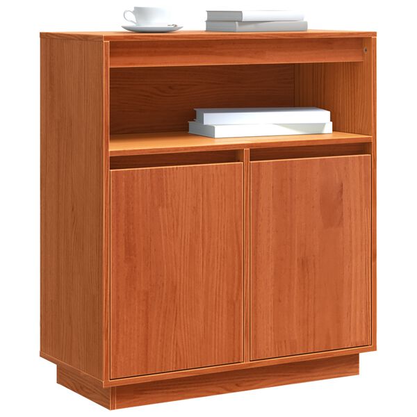 vidaXL Sideboard Vaxbrun 70 x 34 x 80 cm Massiv furu