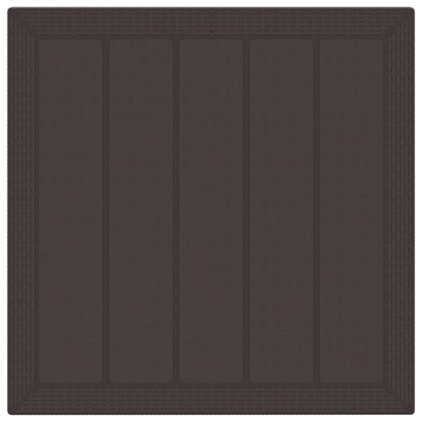 vidaXL Tr&auml;dg&aring;rdsm&ouml;belset 3 pcs Brun Polypropylen