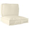 vidaXL Pallkuddset Oxford Tyg Kr&auml;m 80 x 80 x 12 cm