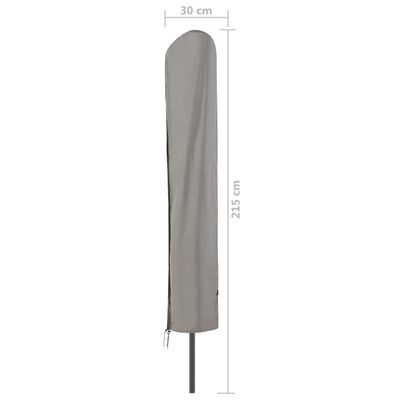 Madison Överdrag för stående parasoll 215x30 cm grå