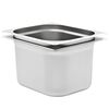 vidaXL Gastronormkantiner 2 st GN 1/2 200 mm rostfritt st&aring;l