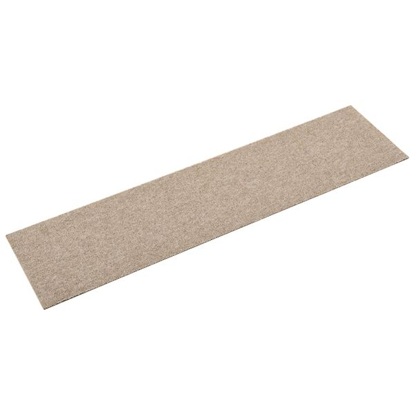 vidaXL Textilplattor 16 st 4 m&sup2; 25x100 cm ljusbeige