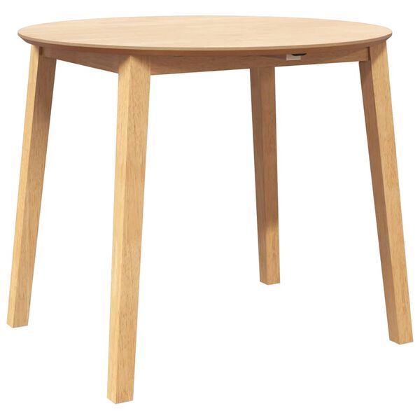 vidaXL Matbord naturligt massivt trä gummi