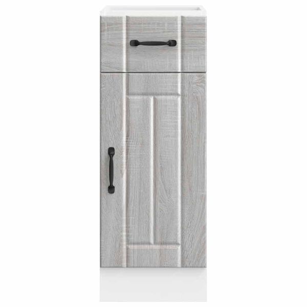 vidaXL Bassk&aring;p f&ouml;r k&ouml;k Lucca gr&aring; sonoma konstruerat tr&auml;