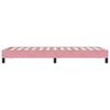 vidaXL S&auml;ngram utan madrass rosa 80x210 cm sammet