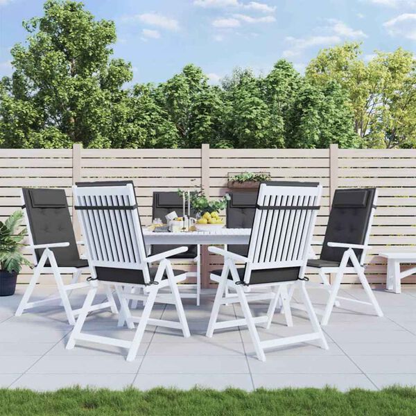 vidaXL Stolsdynor f&ouml;r stolar med h&ouml;g rygg 6 st antracit oxfordtyg