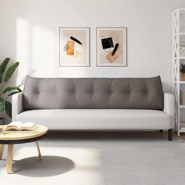 vidaXL Ryggkudde Taupe 200 x 24 x 50 cm tyg