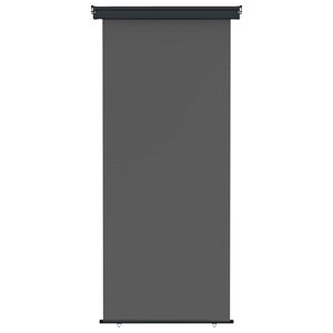 vidaXL Balkongsidomarkis 60 x 250 cm 100% polyester, j&auml;rn, st&aring;l