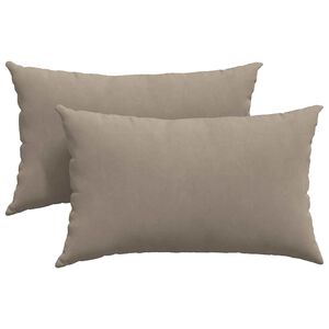 vidaXL Sofakuddar 2 pcs Taupe 50 x 30 cm tyg