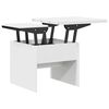vidaXL Kaffeebord Vit 55 x 54,5 x 45 cm Konstruerat tr&auml;