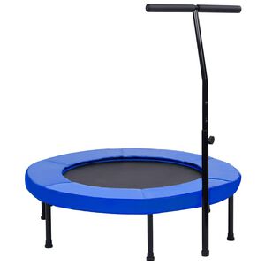 vidaXL Studsmatta med handtag och s&auml;kerhetsskydd 102 cm