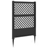 vidaXL Trellis med spik Antracit 99 x 6 x 165 cm PP