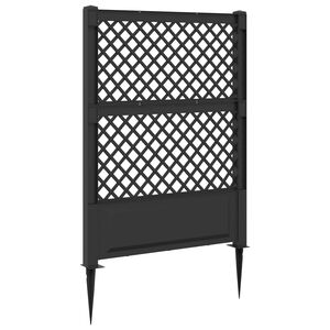 vidaXL Trellis med spik Antracit 99 x 6 x 165 cm PP