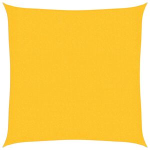 vidaXL Solsegel 160 g/m&sup2; gul 2x2 m HDPE