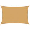 vidaXL Solsegel 160 g/m&sup2; rektangul&auml;r sand 3,5x5 m HDPE