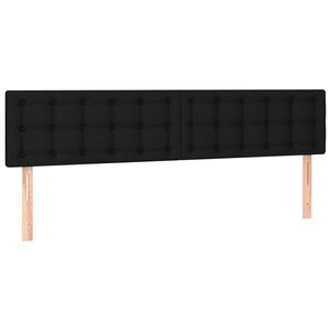 vidaXL S&auml;nggavlar svart 160x5x78/88 cm tyg