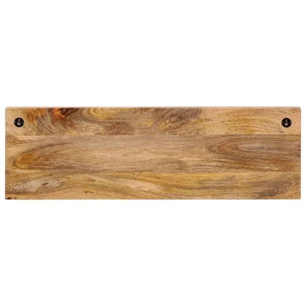 vidaXL V&auml;ggmonterad kl&auml;dh&auml;ngare med 5 krokar massivt mangotr&auml;