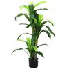 vidaXL Konstgjort Dracaena-tr&auml;d 36 blad 120 cm gr&ouml;nt