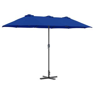 vidaXL Tr&auml;dg&aring;rdsparasol 370 x 197 x 239 cm Polyester och aluminium