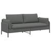 vidaXL 3-Sits soffa M&ouml;rkgr&aring; 222 x 81 x 89 cm Tyg