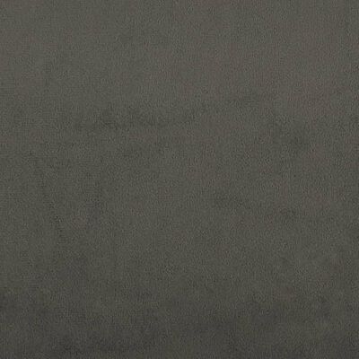 vidaXL Pocketresårmadrass mörkgrå 80x200x20 cm sammet