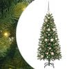 vidaXL Konstgjord julgran med 150 LED-lampor Gr&ouml;n 120 cm PE och PVC