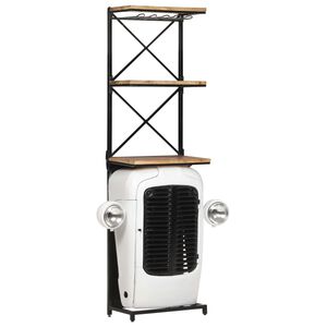 vidaXL Vinhylla traktor vit 49x31x172 cm grovt mangotr&auml;