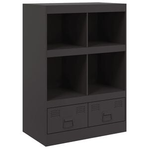 vidaXL H&ouml;gsk&aring;p svart 67x39x95 cm st&aring;l