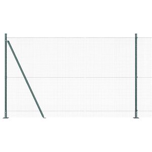 vidaXL Svetsat St&aring;lstaket med Betongbas 10 x 1,6 m PVC-belagda st&aring;l