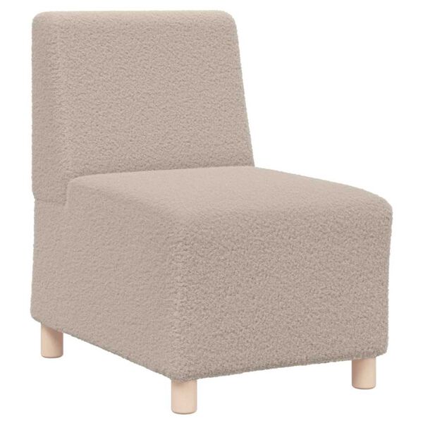 vidaXL Modulsofa utan armst&ouml;d 3 pcs Ljusgr&aring; 55 x 74 x 82 cm