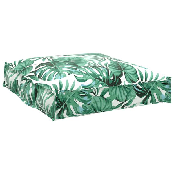 vidaXL Kudde Löv Bladmönster 70 x 70 x 12 cm Oxford Tyg