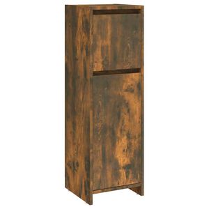 vidaXL Badrumssk&aring;p r&ouml;kf&auml;rgad ek 30x30x95 cm konstruerat tr&auml;