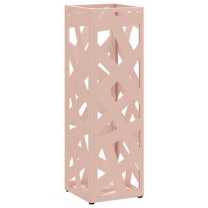 vidaXL Regn Paraplyst&auml;ll med lagring Rosa 15,5 x 15,5 x 49 cm St&aring;l