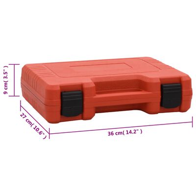 vidaXL Läckagedetektor för luftkonditionering röd 36x27x9 cm