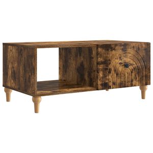 vidaXL Kaffeebord R&ouml;kt ek 90 x 50 x 40 cm Konstruerat tr&auml;