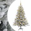 vidaXL Konstgjord julgran med julkulor 120 cm 150 LED-lampor Varmvit