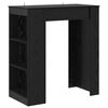 vidaXL Barbord 95 x 47 x 103,5 cm Konstruerat tr&auml; Svart ek