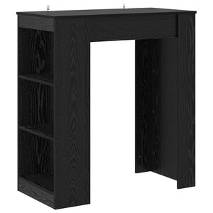 vidaXL Barbord 95 x 47 x 103,5 cm Konstruerat tr&auml; Svart ek