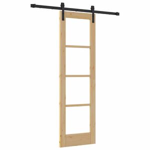 vidaXL Skjutd&ouml;rr ORKDAL Naturf&auml;rg 61 x 198,5 cm