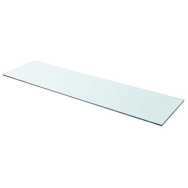 vidaXL Hyllplan 2 st glas genomskinlig 110x30 cm