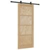 vidaXL Skjutd&ouml;rr ORKDAL Naturlig 83 x 202 cm Massiv furu