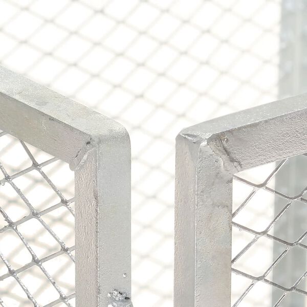 vidaXL Kompost 85x85x70 cm galvaniserat järn