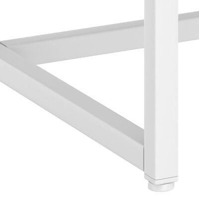 vidaXL Sängbord vit 35x35x54 cm stål