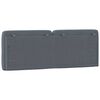 vidaXL Headboard Cushion Dark Grey 140 cm Velvet