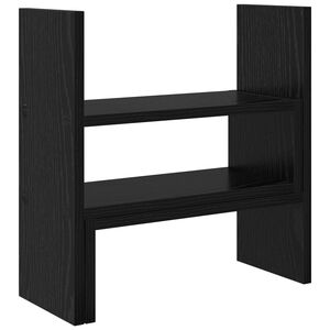 vidaXL Monitorbordsh&aring;llare Svart ek 40 x 17 x 41 cm Konstruerat tr&auml;