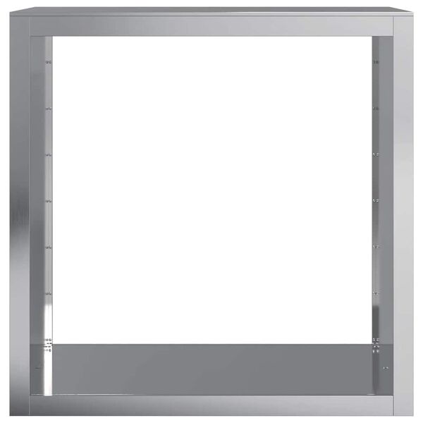 vidaXL Vedst&auml;ll 100x40x100 cm galvaniserat st&aring;l