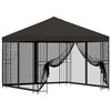 vidaXL Tr&auml;dg&aring;rdsgazebo med sidov&auml;ggar 3 x 3 m Antracit